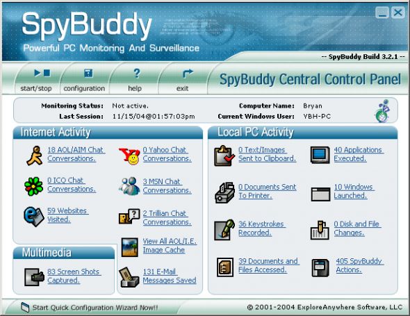SpyBuddy Screenshot