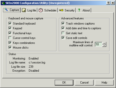 Stealth Keyboard Interceptor for Win NT/2000/XP Screenshot
