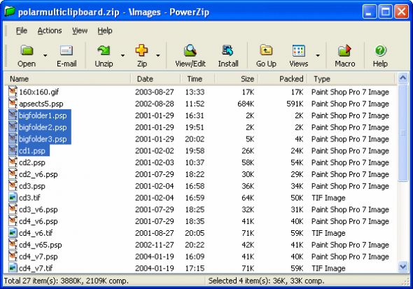 PowerZip Screenshot