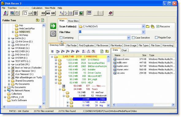 Disk Recon Screenshot