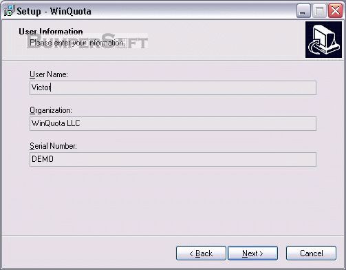 WinQuota Pro Screenshot