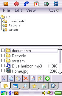Handy Explorer for Symbian UIQ 2.x Screenshot