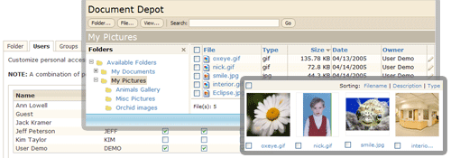 WebAsyst Document Depot Screenshot