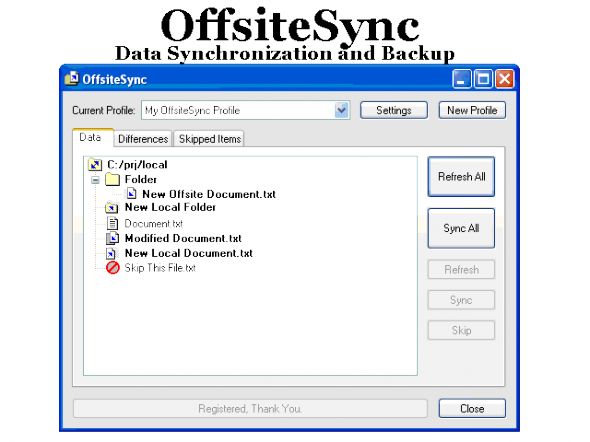 OffsiteSync Screenshot