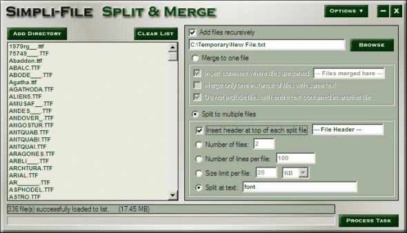 Simpli-File Split and Merge Screenshot