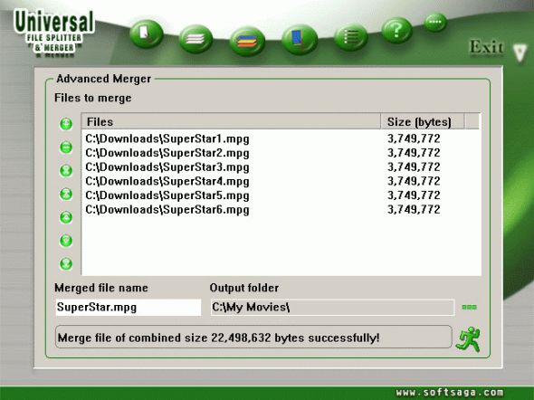 Universal File Splitter & Merger Screenshot