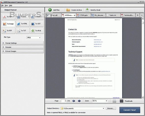 AVS Document Converter Screenshot