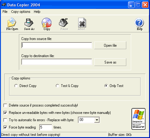 Data Copier 2004 Screenshot