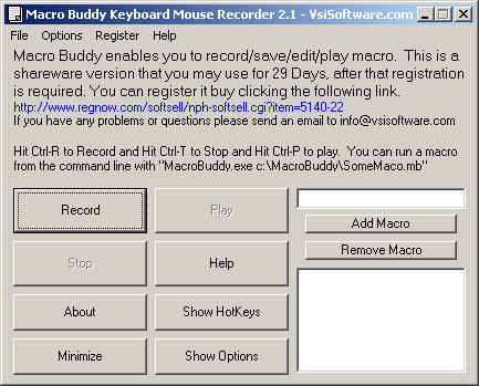 Macro Wizard Keyboard Mouse Recorder Screenshot