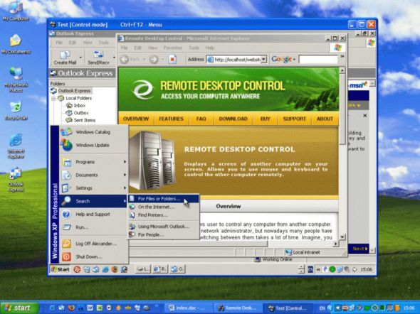 Remote Desktop Control Screenshot