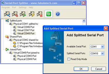 Serial Port Splitter Screenshot