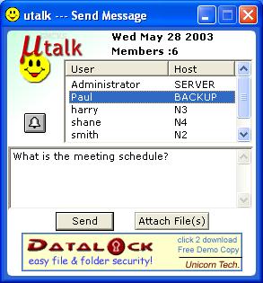 Utalk Network Messenger Screenshot