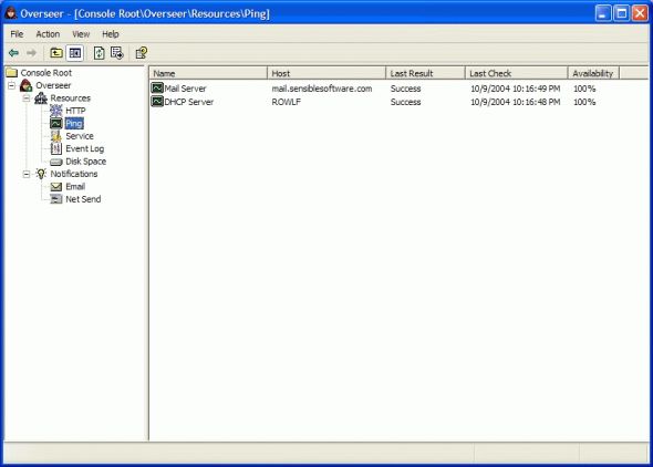 Overseer Network Monitor Screenshot