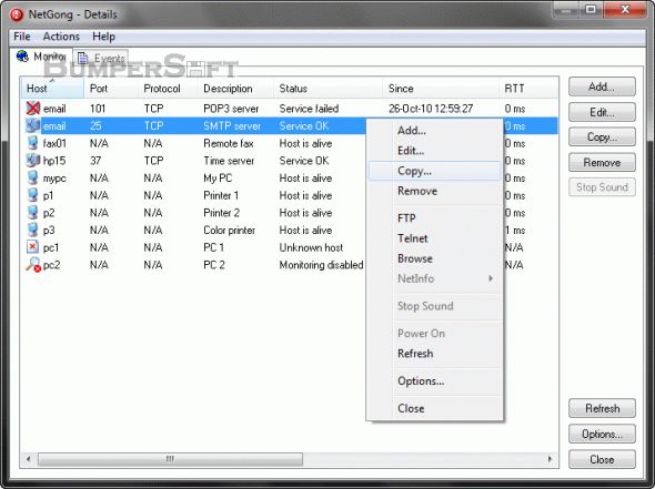NetGong (Formerly IPMonitor) Screenshot