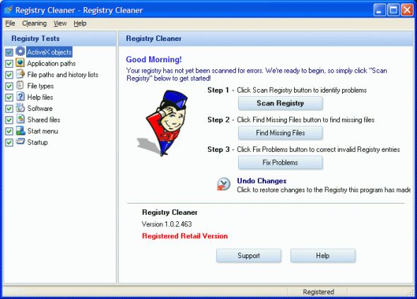 Registry Cleaner Screenshot