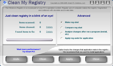Clean My Registry Screenshot