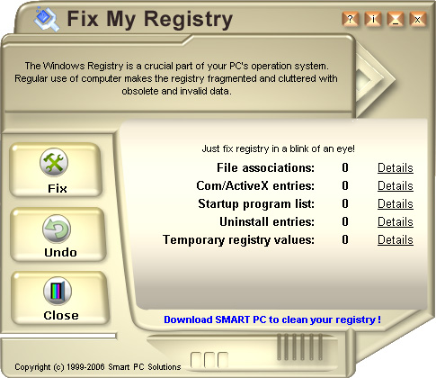 Fix My Registry Screenshot