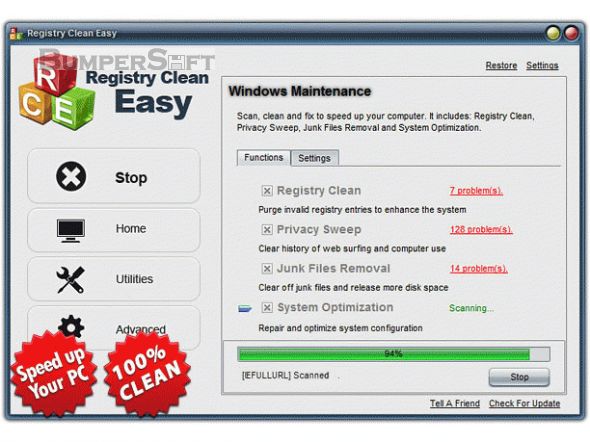 Registry Clean Easy Screenshot