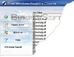 Free Windows Registry Cleaner Screenshot