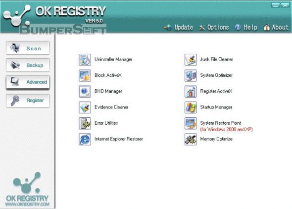 OK Registry Cleaner Screenshot