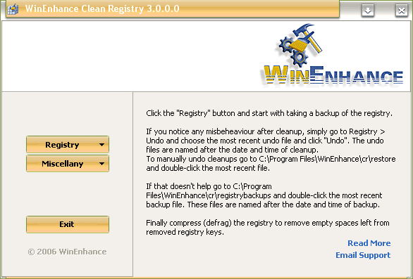 Clean Registry Screenshot