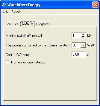 WatchOverEnergy Screenshot