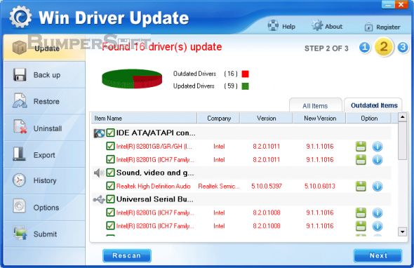 Win Driver Update Screenshot