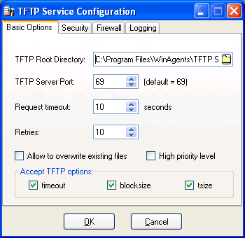TFTP Server for Windows Screenshot
