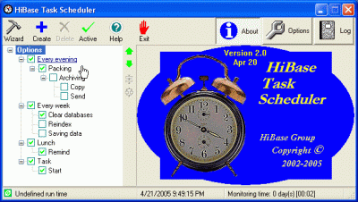 HiBase Task Scheduler Screenshot