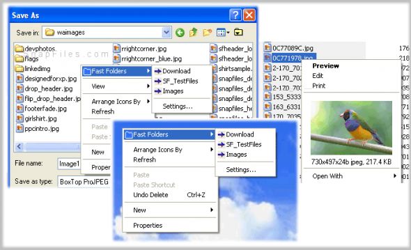 Fast Folder Access Screenshot