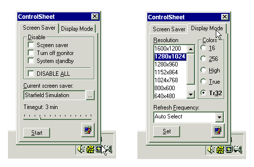 Control Sheets Screenshot
