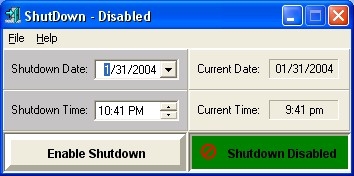Shutdown Utility Screenshot