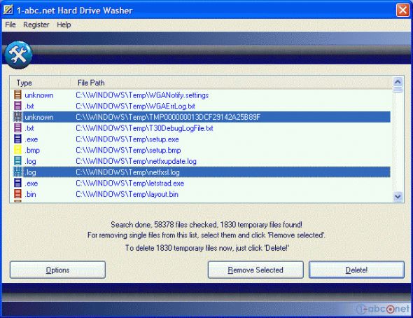 1-abc.net Hard Drive Washer Screenshot