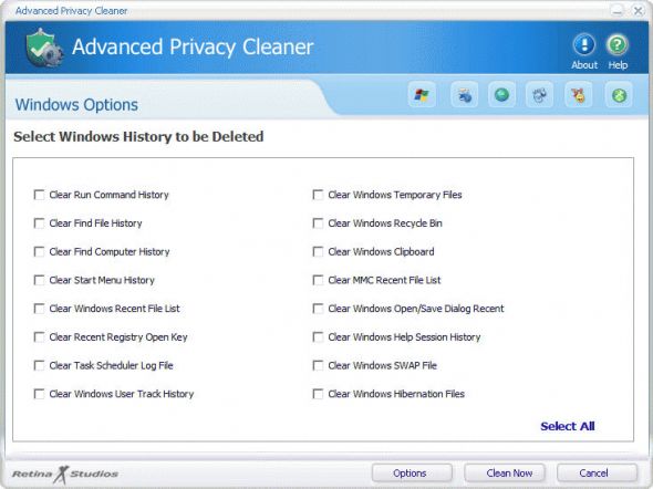 Advanced Privacy Cleaner Screenshot