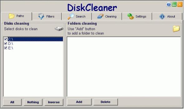 DiskCleaner Screenshot