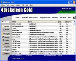 4DiskClean Gold Screenshot
