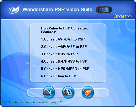 Wondershare PSP Video Suite Screenshot
