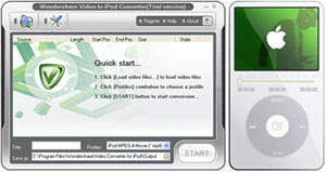 Wondershare Video to iPod Converter Screenshot