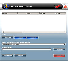 Fox 3GP Video Converter Screenshot