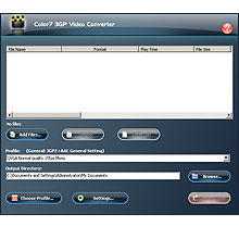 Color7 3GP Video Converter Screenshot