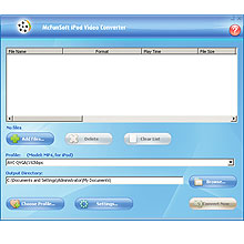 McFunSoft iPod Video Converter Screenshot