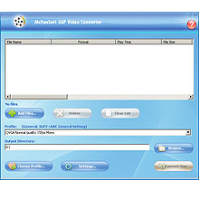 McFunSoft 3GP Video Converter Screenshot