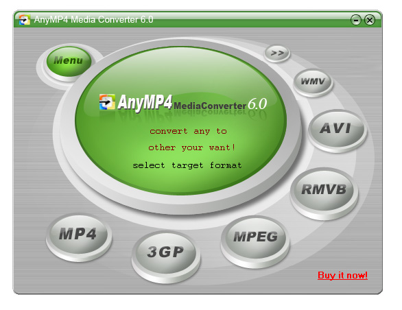 AnyMP4 Media Converter Screenshot