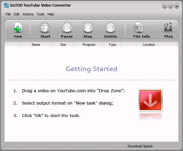 ImTOO YouTube Video Converter Screenshot