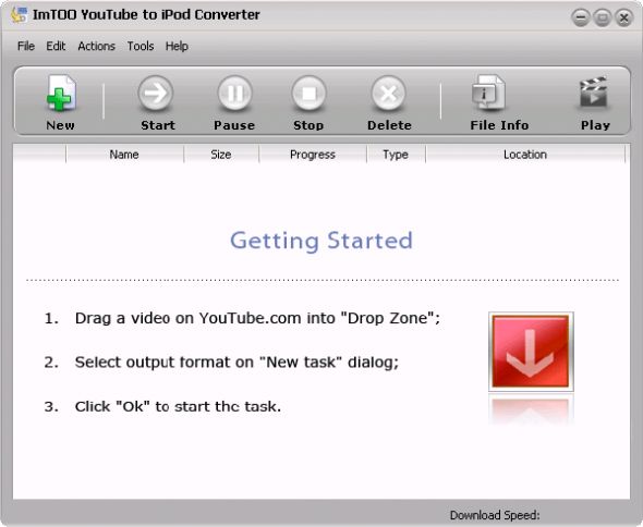 ImTOO YouTube to iPod Converter Screenshot
