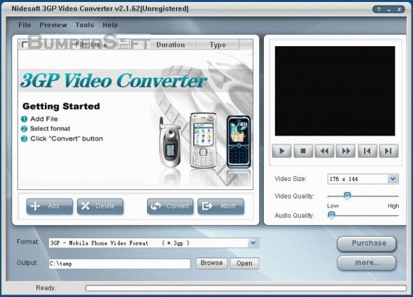 Nidesoft 3GP Video Converter Screenshot