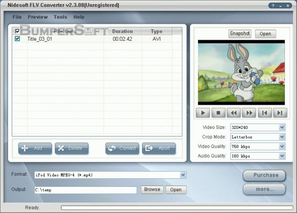 Nidesoft FLV Converter Screenshot