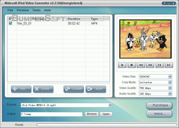 Nidesoft iPod Video Converter Screenshot