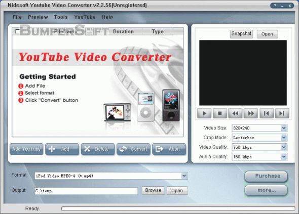 Nidesoft YouTube Video Converter Screenshot