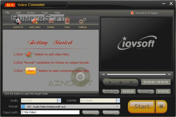 iovSoft Video Converter Screenshot